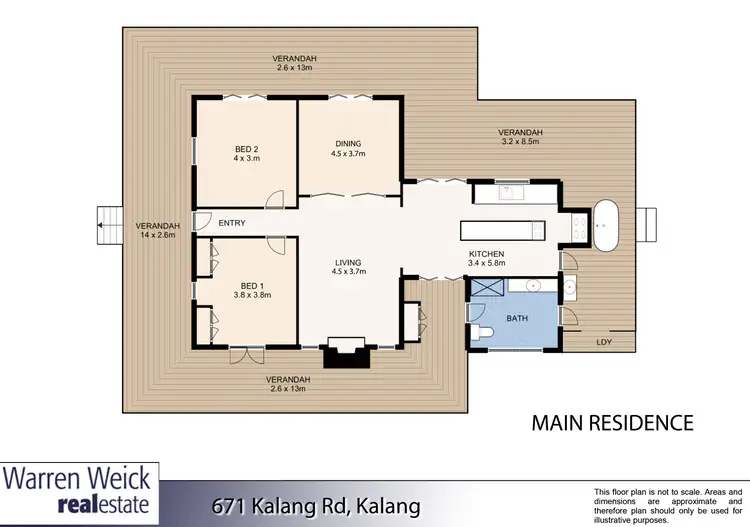 Floorplan of Homely rural property listing, 671 Kalang Road, Bellingen NSW 2454