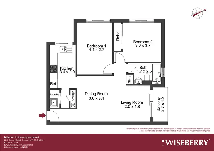 Floorplan of Homely apartment listing, Level 2/5/2-6 Liberty Street, Enmore NSW 2042