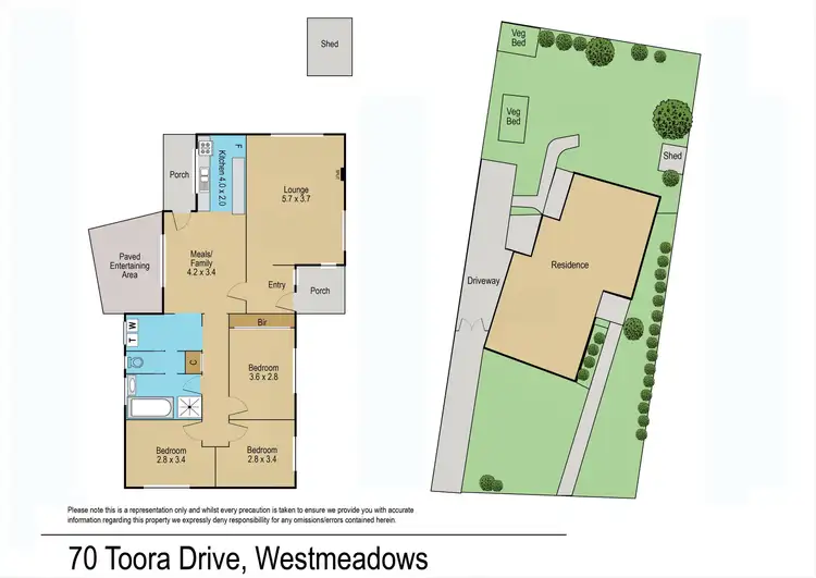 Floorplan of Homely house listing, 70 Toora Drive, Westmeadows VIC 3049