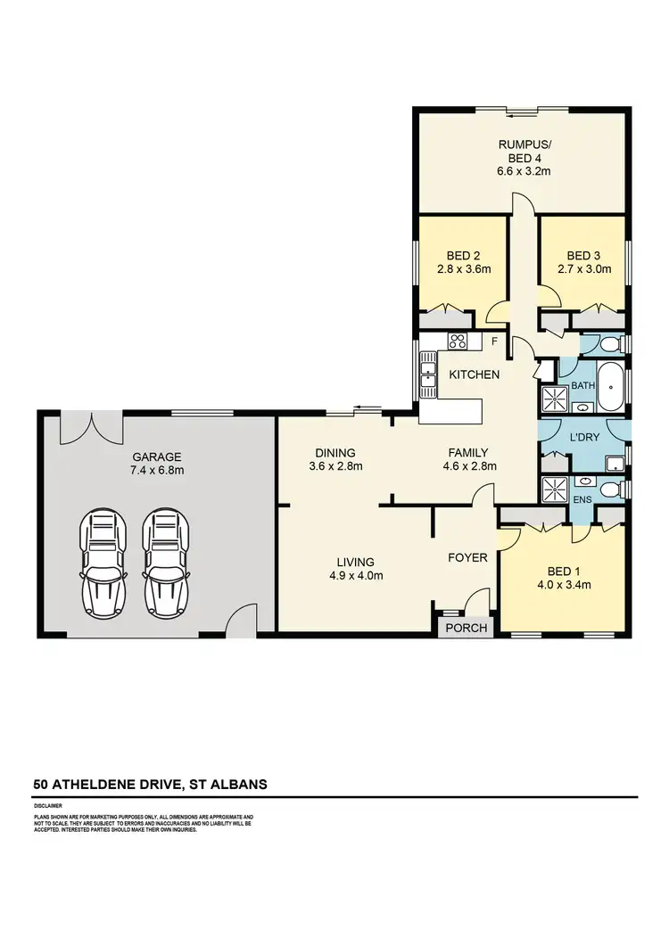 Floorplan of Homely house listing, 50 Atheldene Drive, St Albans VIC 3021