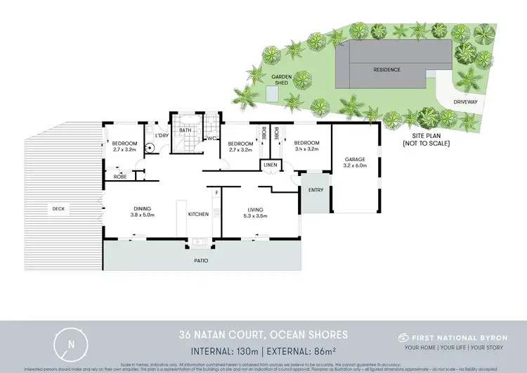 Floorplan of Homely house listing, 36 Natan Court, Ocean Shores NSW 2483