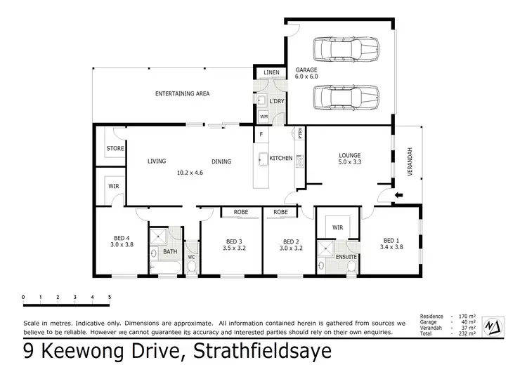 Floorplan of Homely house listing, 9 Keewong Drive, Strathfieldsaye VIC 3551
