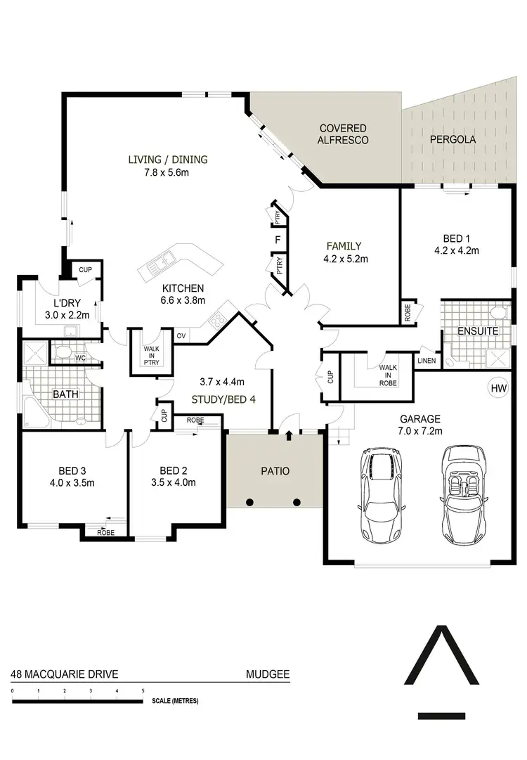 Floorplan of Homely house listing, 48 Macquarie Drive, Mudgee NSW 2850