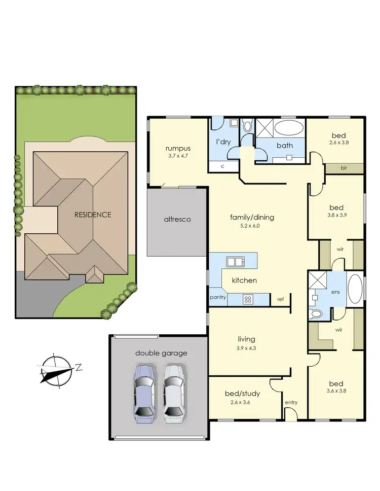 Floorplan of Homely house listing, 9 Dryandra Place, Cranbourne VIC 3977