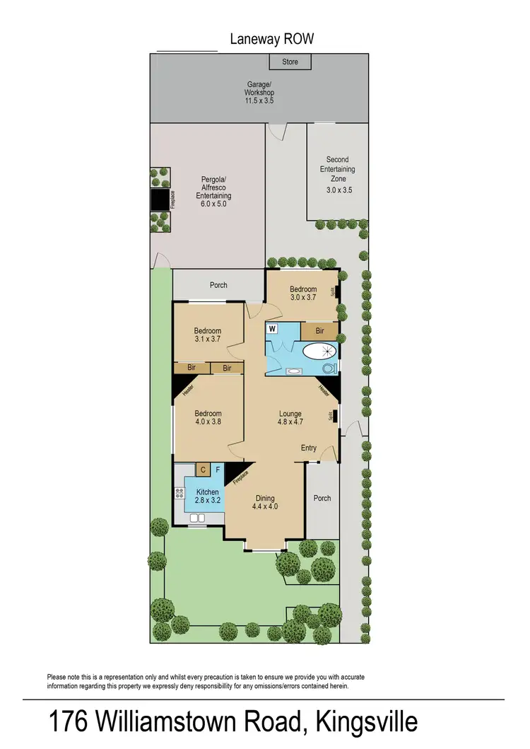 Floorplan of Homely house listing, 176 Williamstown Road, Kingsville VIC 3012