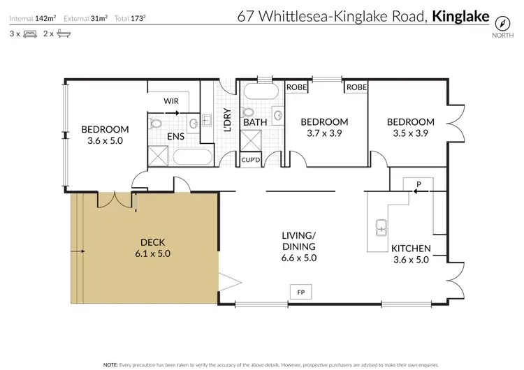 Floorplan of Homely house listing, 67 Whittlesea-Kinglake Road, Kinglake VIC 3763