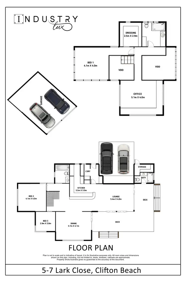 Floorplan of Homely house listing, 5-7 Lark Close, Clifton Beach QLD 4879
