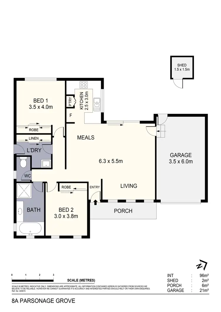 Floorplan of Homely house listing, 8A Parsonage Grove, Eaglehawk VIC 3556
