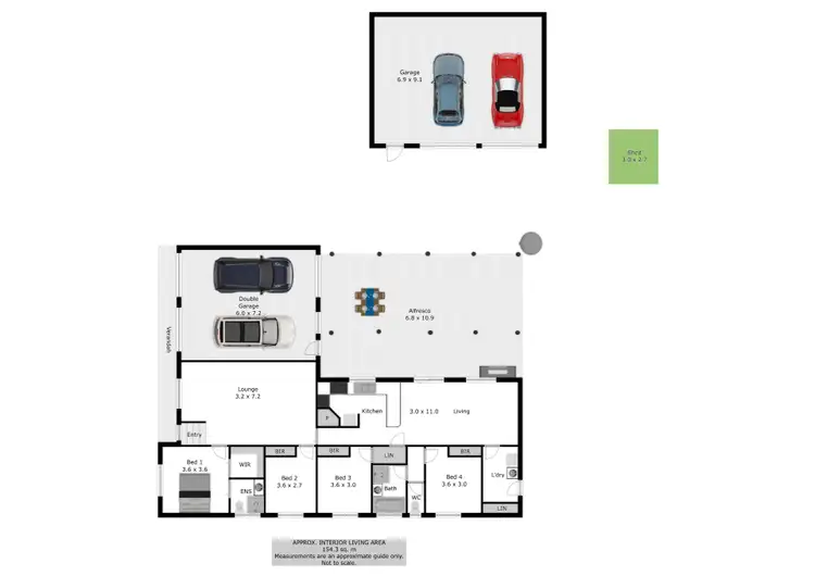 Floorplan of Homely house listing, 14 Chandler Court, Wahgunyah VIC 3687