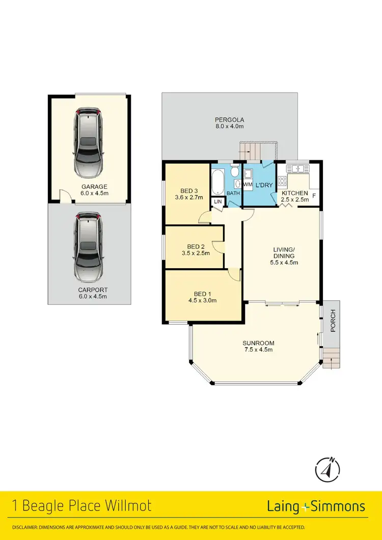 Floorplan of Homely house listing, 1 Beagle Place, Willmot NSW 2770