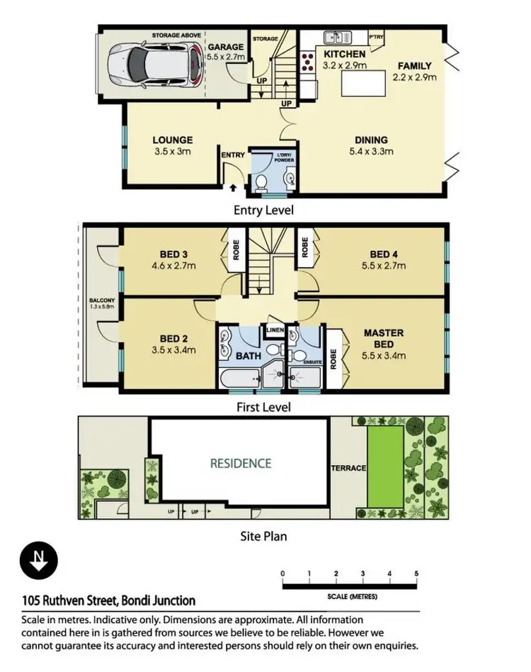 Floorplan of Homely house listing, 105 Ruthven Street, Bondi Junction NSW 2022