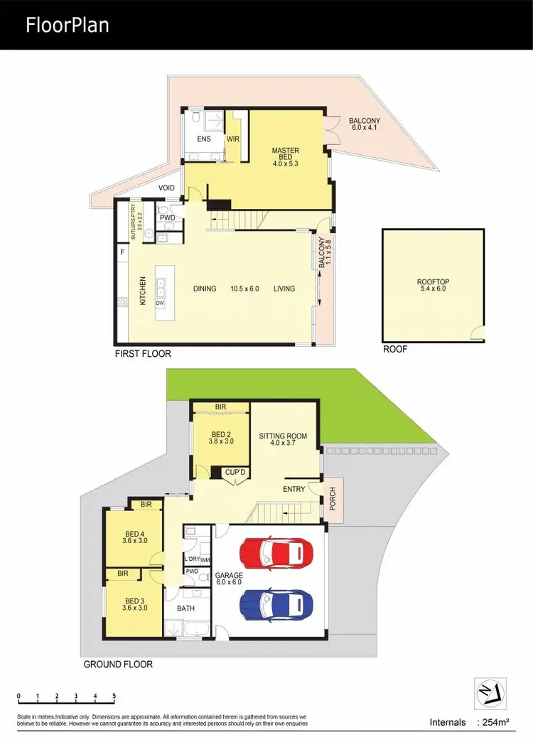Floorplan of Homely house listing, 1 Vista Rise, Maribyrnong VIC 3032