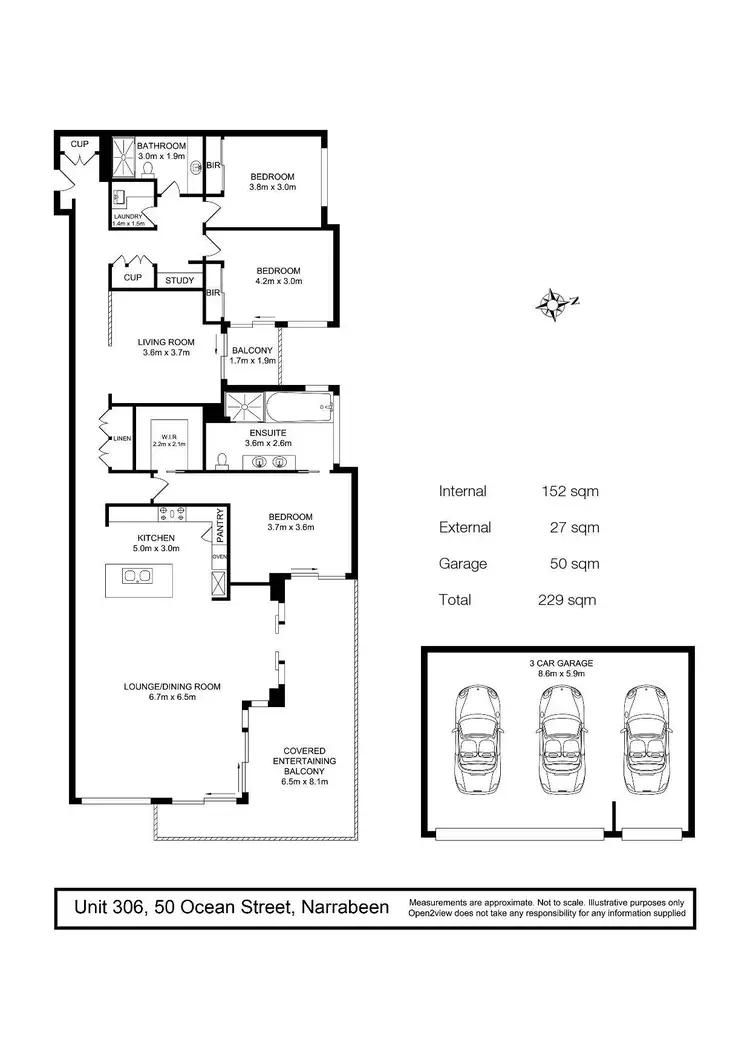 Floorplan of Homely apartment listing, 306/1-5 Narrabeen Street, Narrabeen NSW 2101