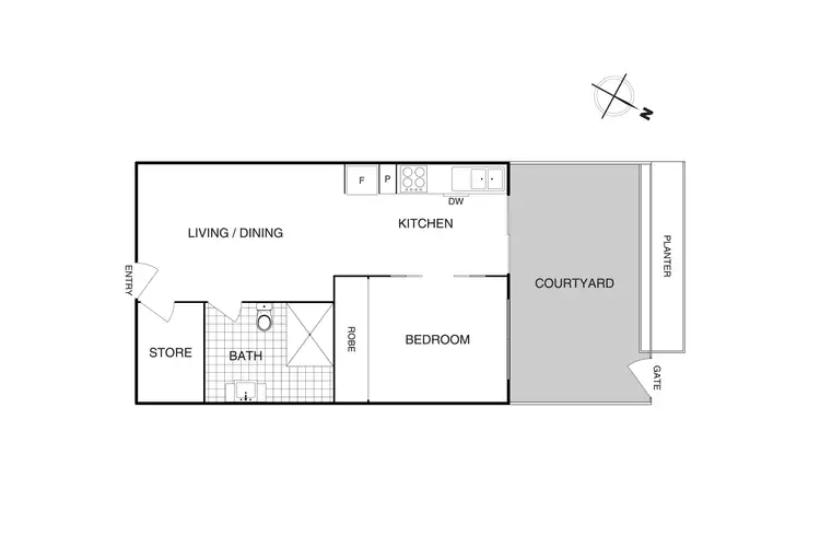 Floorplan of Homely unit listing, 7/45 Majura Avenue, Dickson ACT 2602