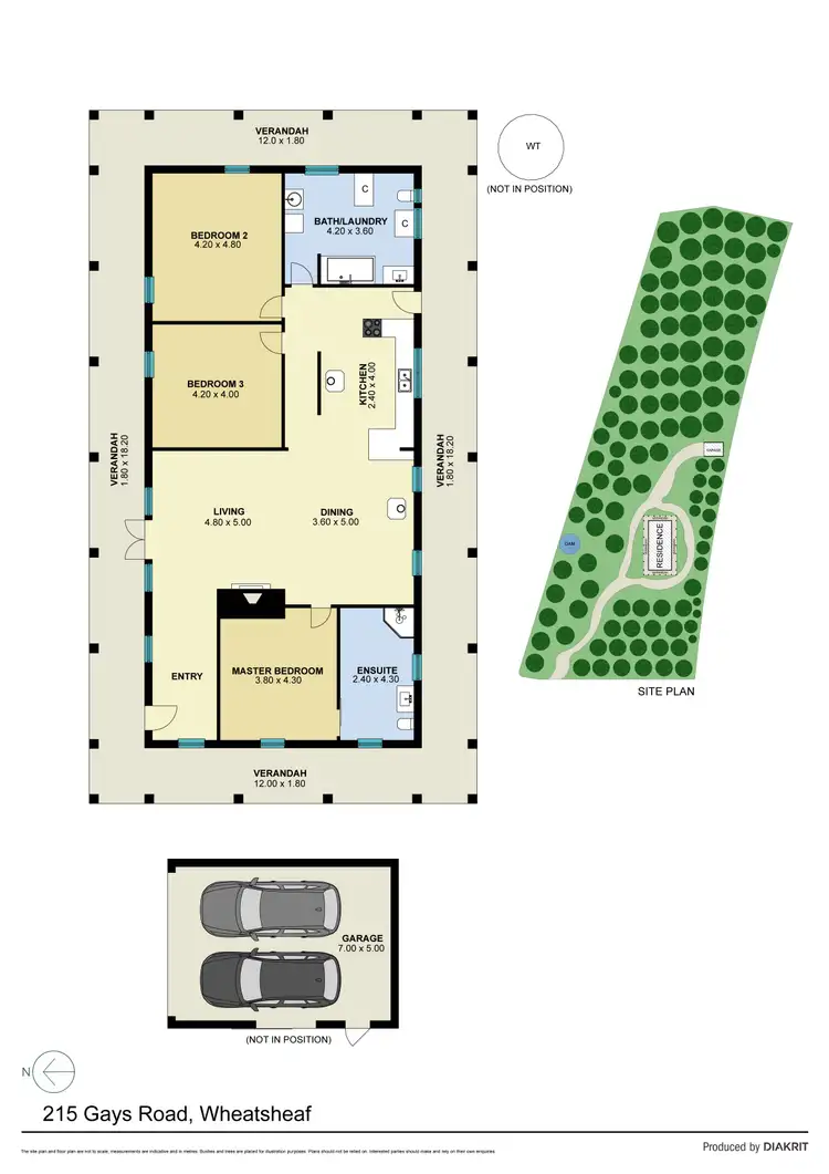 Floorplan of Homely house listing, 215 Gays Road, Wheatsheaf VIC 3461