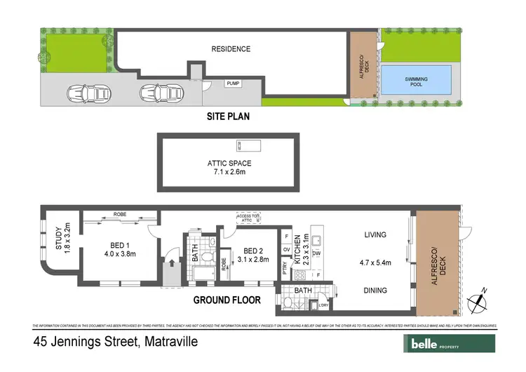 Floorplan of Homely house listing, 45 Jennings Street, Matraville NSW 2036
