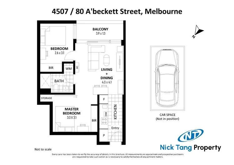 Floorplan of Homely apartment listing, 4507/80 A'beckett Street, Melbourne VIC 3000