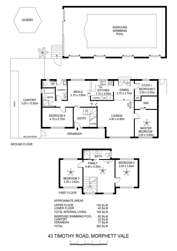 Floorplan of Homely house listing, 43 Timothy Road, Morphett Vale SA 5162