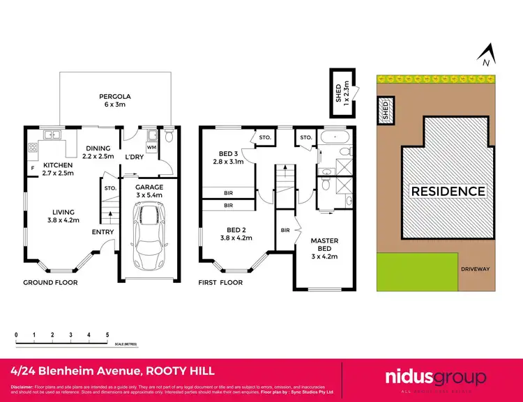 Floorplan of Homely townhouse listing, 4/24 Blenheim Avenue, Rooty Hill NSW 2766