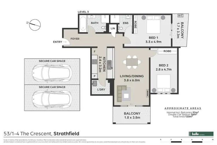 Floorplan of Homely apartment listing, 53/1-4 The Crescent, Strathfield NSW 2135