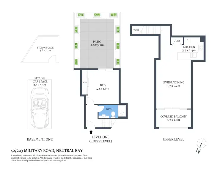 Floorplan of Homely apartment listing, 42/199 Military Road, Neutral Bay NSW 2089