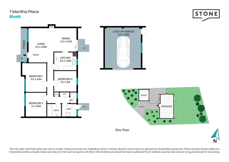 Floorplan of Homely house listing, 7 Mentha Place, Rivett ACT 2611