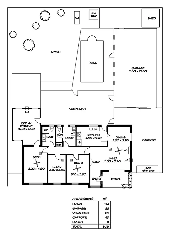 Floorplan of Homely house listing, 6 Dorothy Street, Brahma Lodge SA 5109