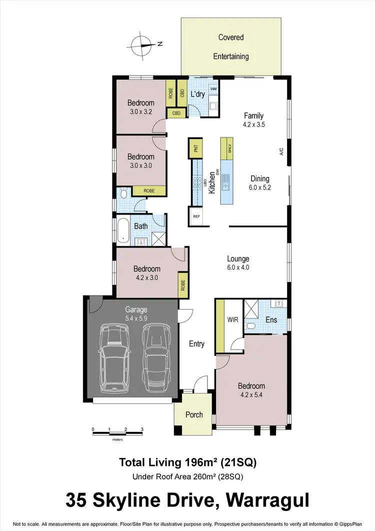 Floorplan of Homely house listing, 35 Skyline Drive, Warragul VIC 3820