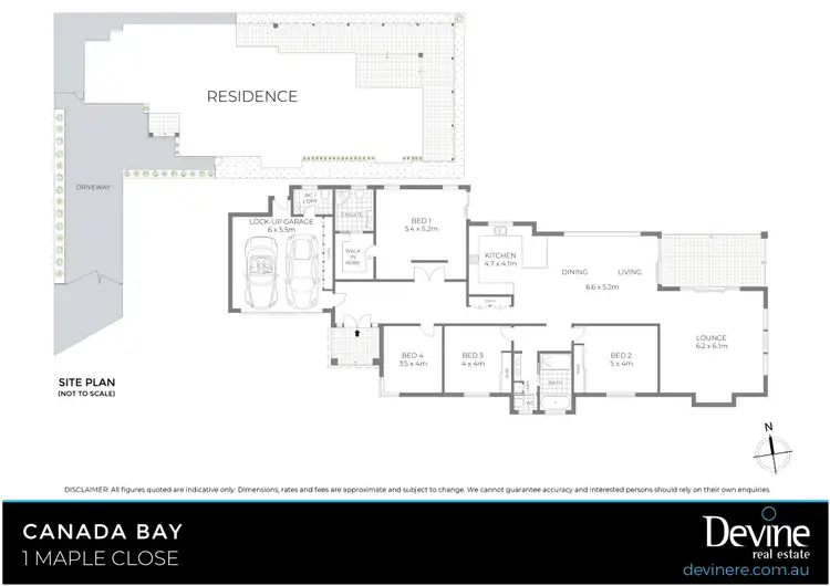 Floorplan of Homely house listing, 1 Maple Close, Canada Bay NSW 2046