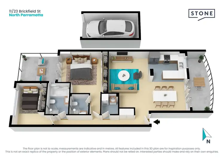 Floorplan of Homely apartment listing, 11/23 Brickfield Street, North Parramatta NSW 2151