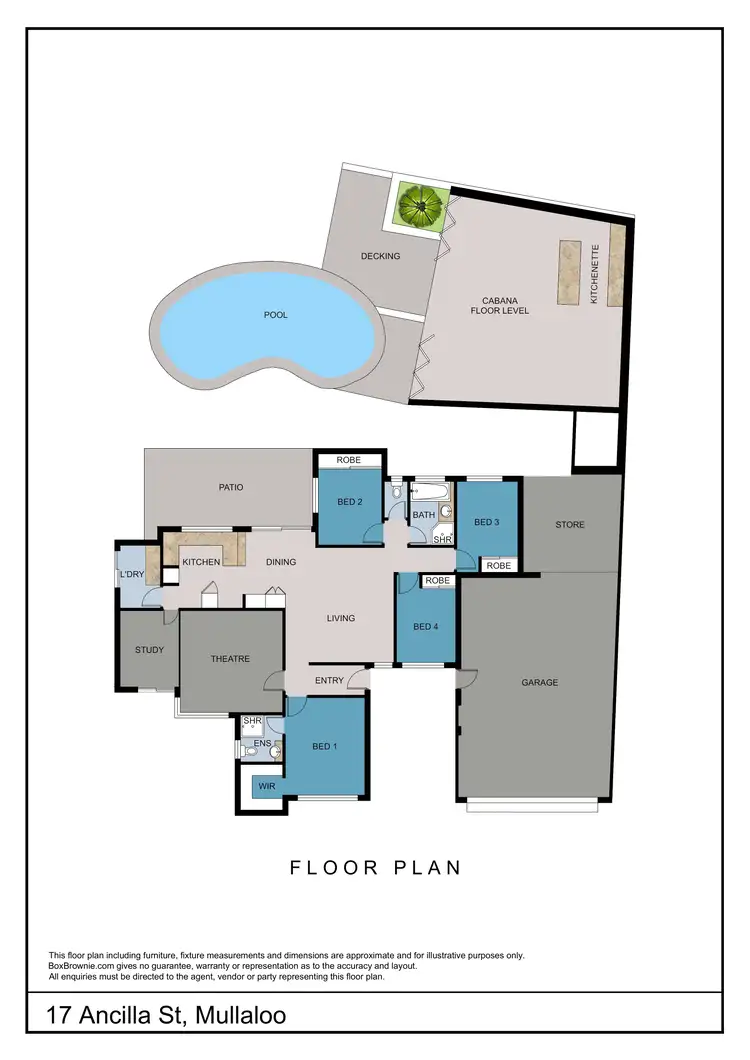 Floorplan of Homely house listing, 17 Ancilla Street, Mullaloo WA 6027