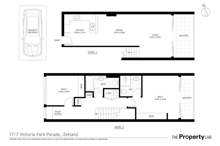 Floorplan of Homely apartment listing, 17/7 Victoria Park Parade, Zetland NSW 2017