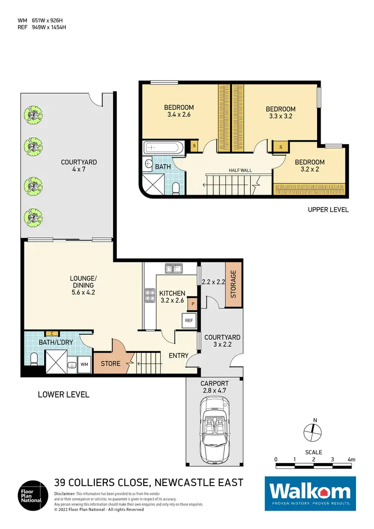 Floorplan of Homely townhouse listing, 39 Colliers Close, Newcastle East NSW 2300