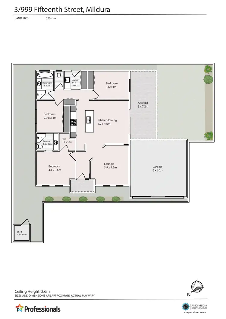 Floorplan of Homely house listing, 3/999 Fifteenth Street, Mildura VIC 3500