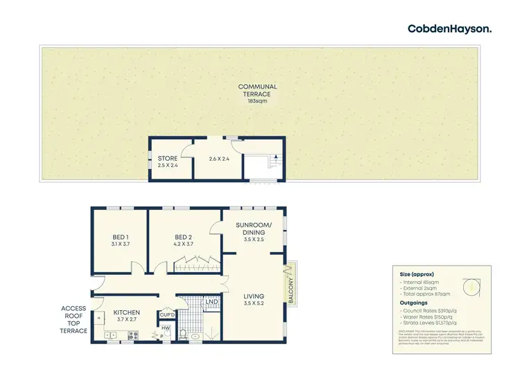 Floorplan of Homely apartment listing, 5/5 Numa Street, Birchgrove NSW 2041