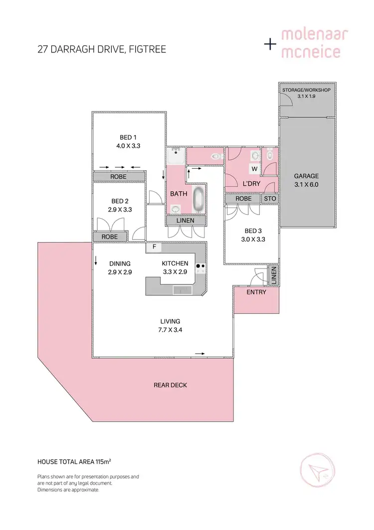 Floorplan of Homely house listing, 27 Darragh Drive, Figtree NSW 2525
