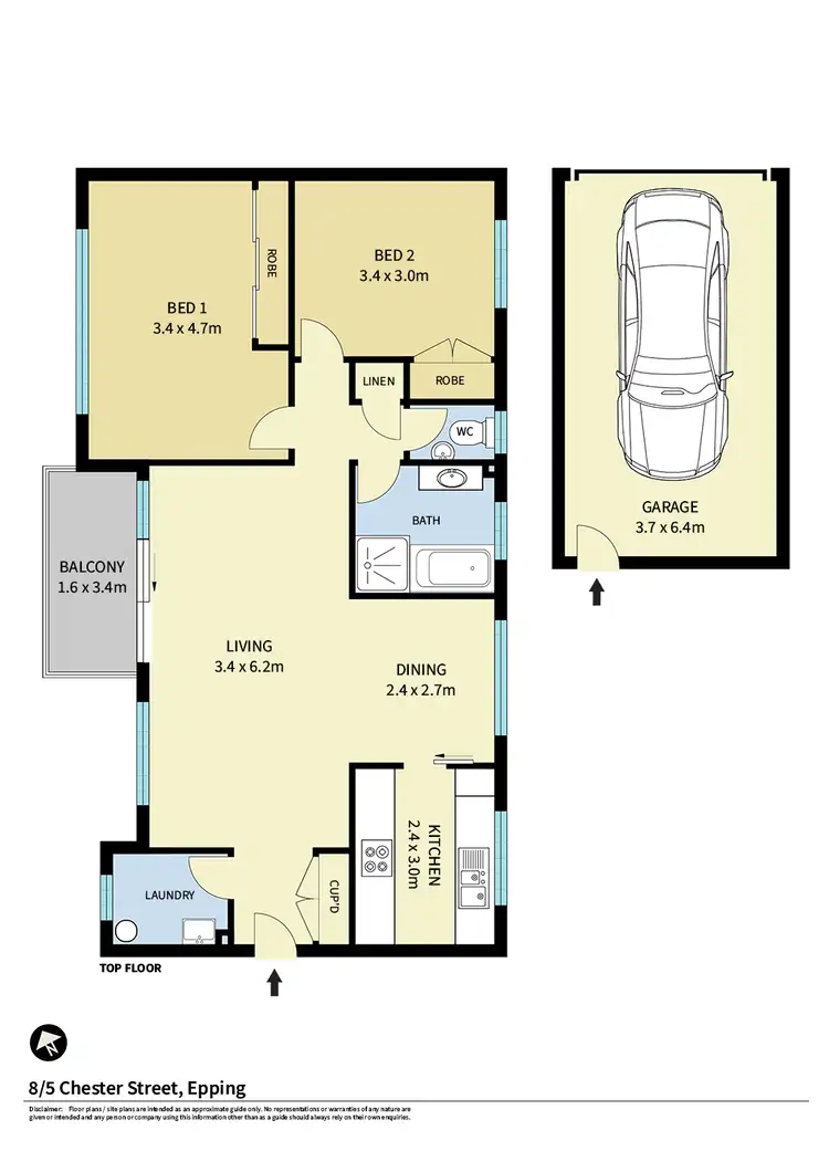 Floorplan of Homely apartment listing, 8/5 Chester Street, Epping NSW 2121