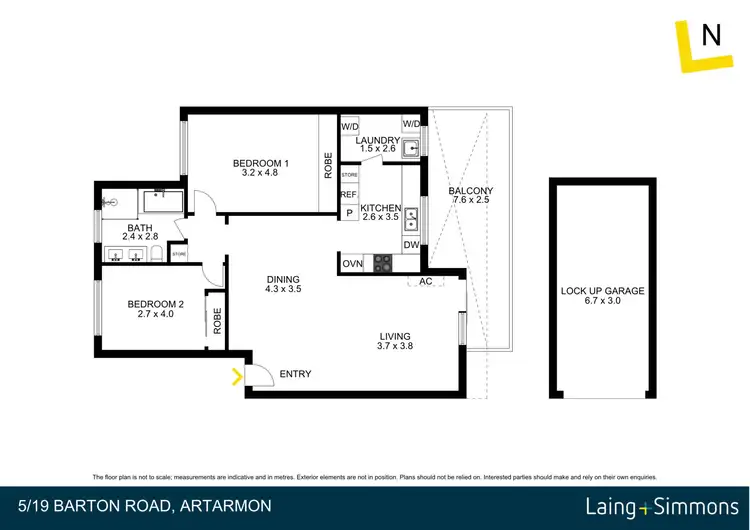 Floorplan of Homely apartment listing, 5/19 Barton Road, Artarmon NSW 2064