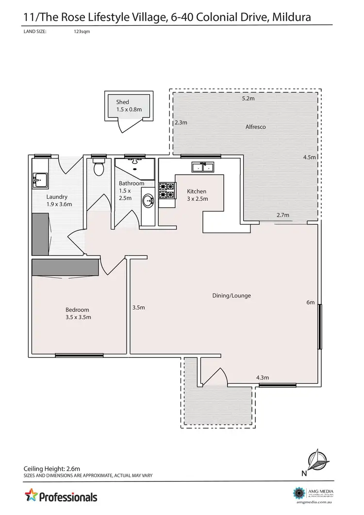 Floorplan of Homely unit listing, 11/6-40 Colonial Drive Drive, Mildura VIC 3500