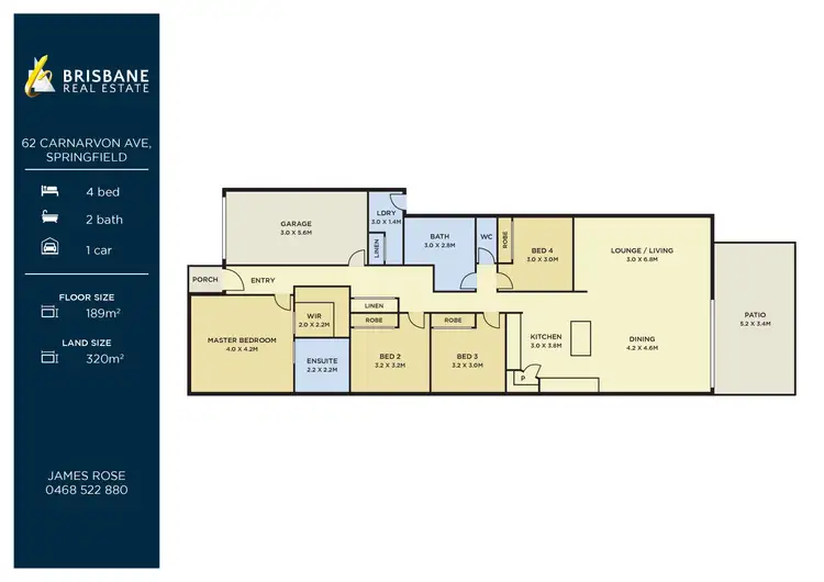Floorplan of Homely house listing, 62 Carnarvon Avenue, Springfield Lakes QLD 4300