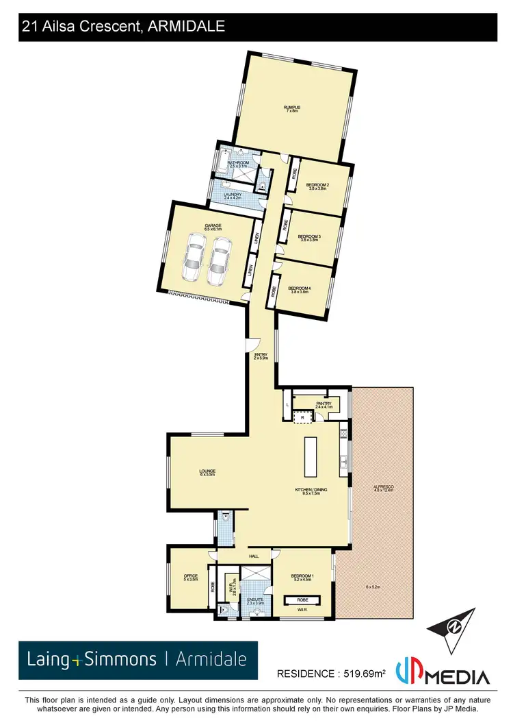 Floorplan of Homely house listing, 21 Ailsa Crescent, Armidale NSW 2350
