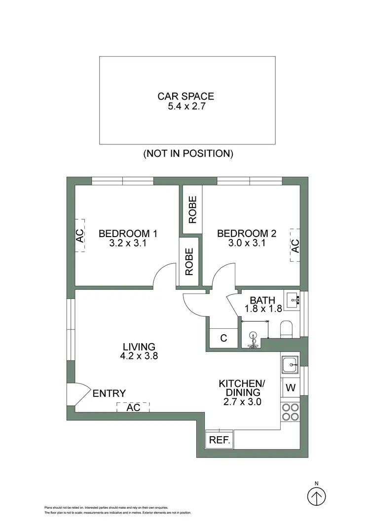 Floorplan of Homely apartment listing, 9/100 Rowena Parade, Richmond VIC 3121
