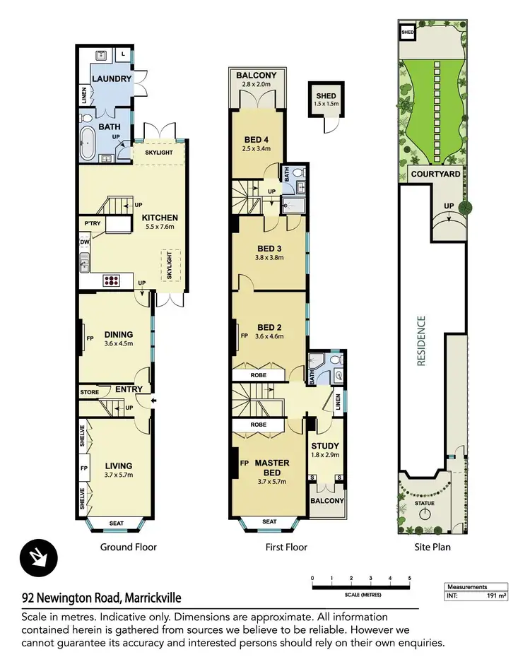 Floorplan of Homely house listing, 92 Newington Road, Marrickville NSW 2204