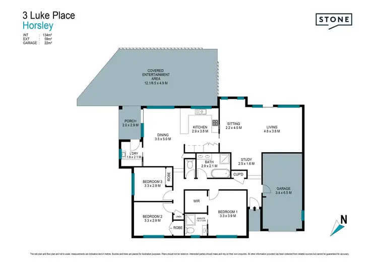 Floorplan of Homely house listing, 3 Luke Place, Horsley NSW 2530