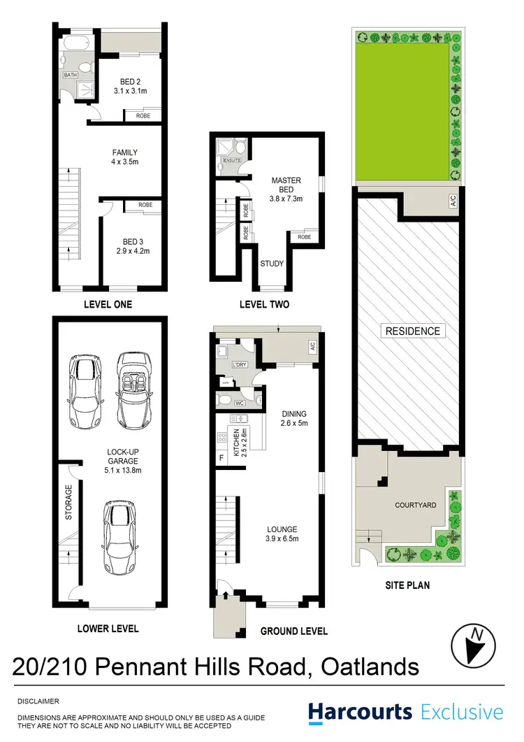 Floorplan of Homely townhouse listing, 20/210 Pennant Hills Road, Oatlands NSW 2117