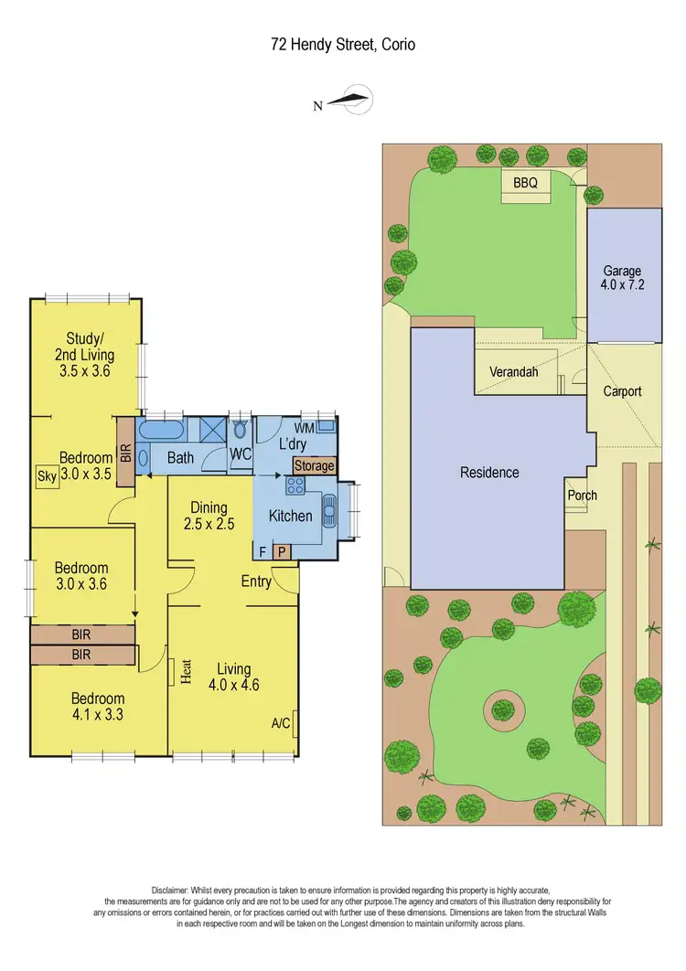 Floorplan of Homely house listing, 72 Hendy Street, Corio VIC 3214