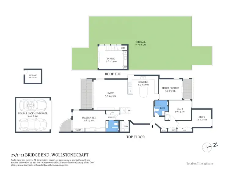Floorplan of Homely apartment listing, 27/1-11 Bridge End, Wollstonecraft NSW 2065