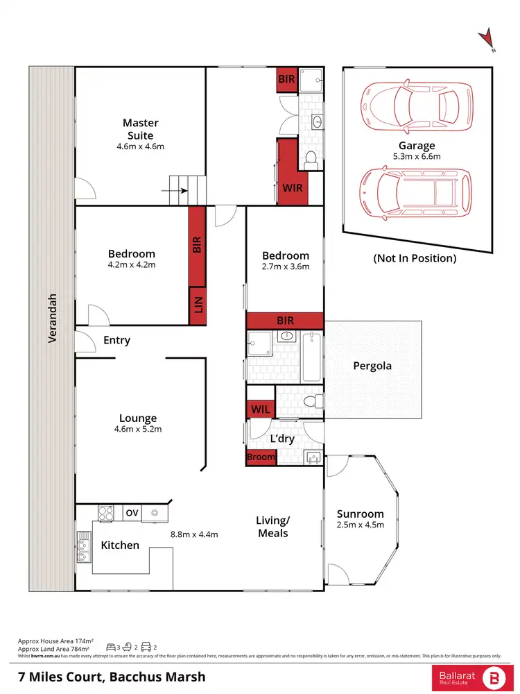 Floorplan of Homely house listing, 7 Miles Court, Bacchus Marsh VIC 3340