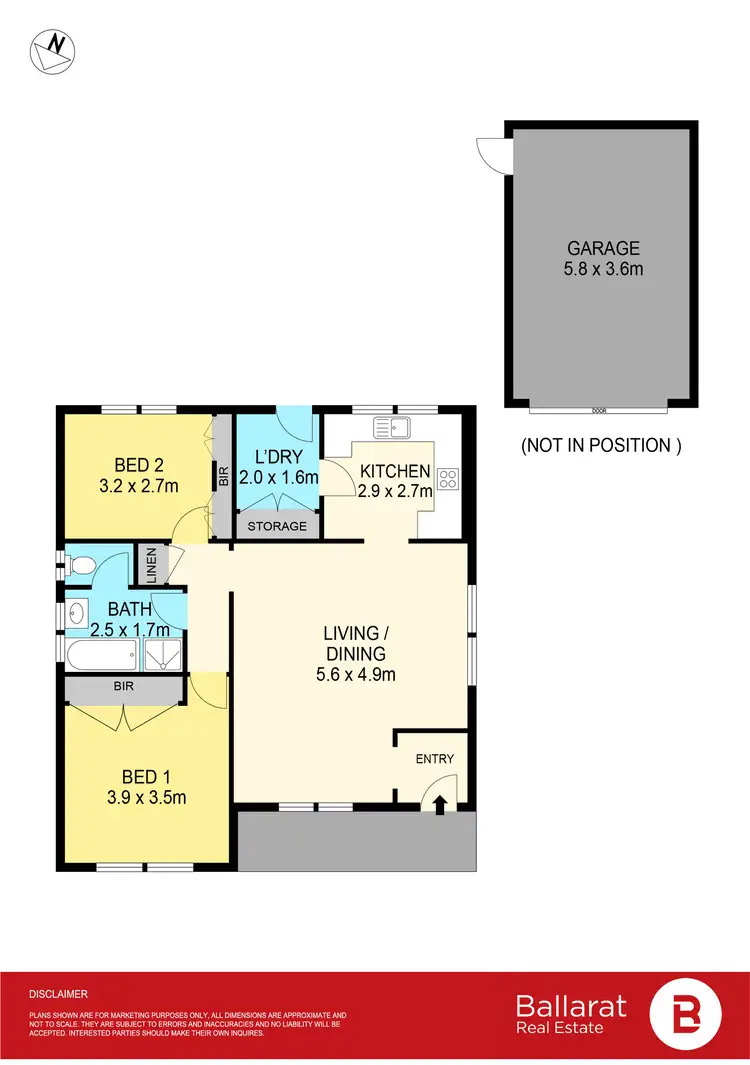 Floorplan of Homely unit listing, 2/301 Main Road, Golden Point VIC 3350