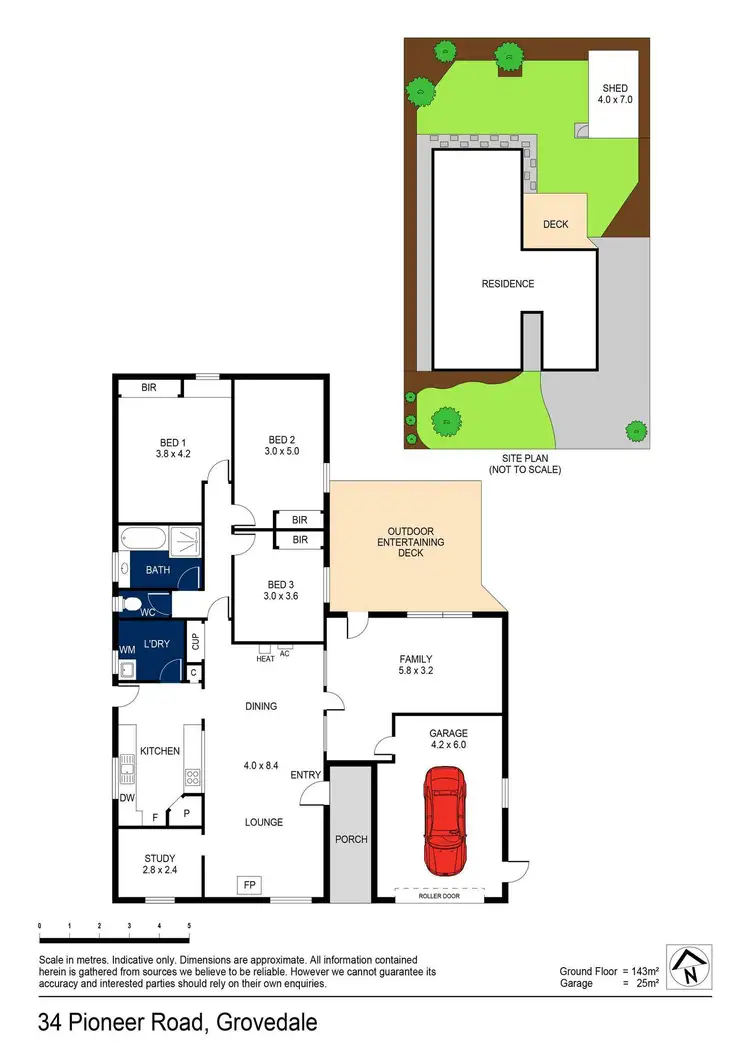Floorplan of Homely house listing, 34 Pioneer Road, Grovedale VIC 3216